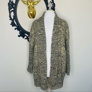 Black Swan Black and Tan Heathered Cardigan